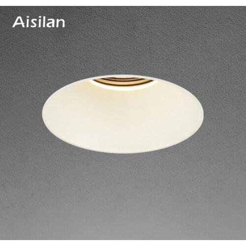 Aisilan Modern minimalist LED recessed down light built-in spot lamp frameless for living room bedroom corridor AC85-260V