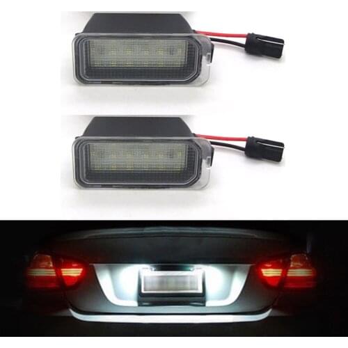 Car License plate Light White 18 SMD For Ford Fiesta Focus Kuga Mondeo Galaxy S-MAX