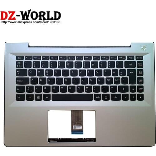 Shell C Cover Palmrest Upper Case With German Keyboard for Lenovo S41-70 -75 -35 U41-70 500S-14ISK 300S-14ISK Laptop 5CB0J33035