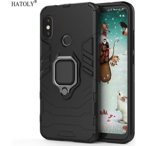 For Cover Xiaomi Mi A2 Lite Case Silicone & Hard PC Cover For Funda Xiaomi Mi A2 Lite Magnetic Ring Phone Holder Case Mi A2 Lite