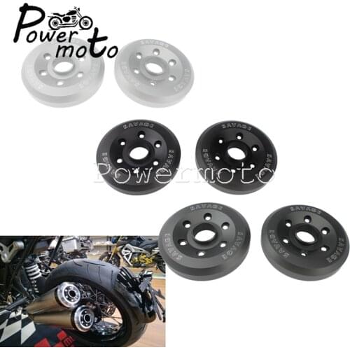 For BMW R NINE T R9T 14-16 2X Exhaust End Tips Muffler Silencer Pipe Cap End Plug Tail Cover Protector