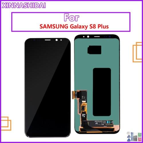 For Samsung Galaxy S8 Plus G955f G950 G950F G955 Lcd with Frame display touch screen Digitizer Burn in Shadow LCD