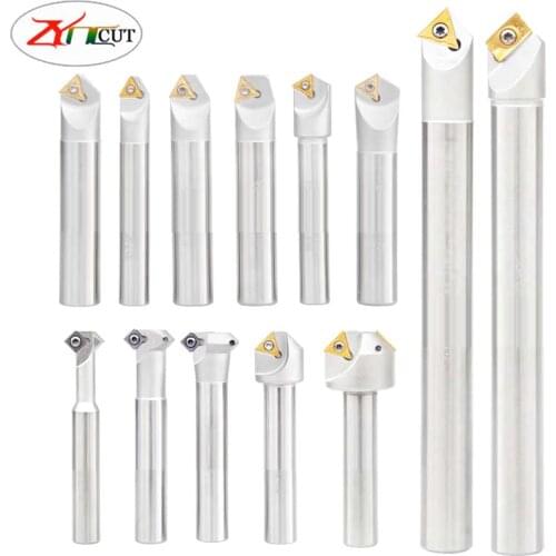 45 60 90 120 degree CNC Milling Machine Lathe Chamfering knife Double angle Internal and external chamfering tool rod