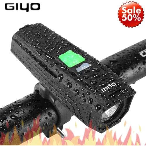 GIYO T6 LED Bike Flashlight USB Rechargeable Headlight For Bicycle 450Lm Strong Cycling Lamp Bike Light Front Handlebar Lantern