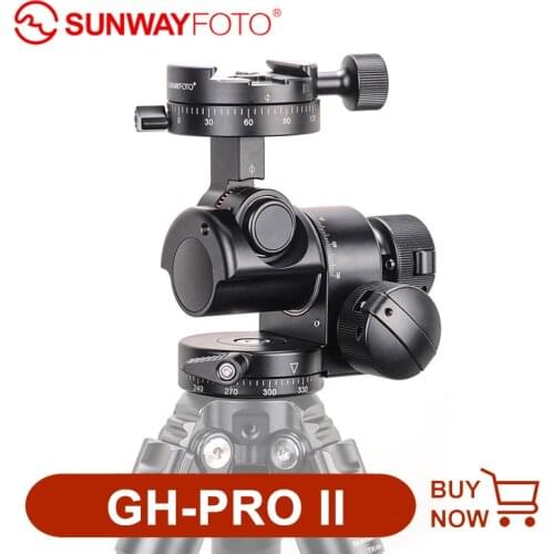 SUNWAYFOTO GH-PRO II Tripod Head Quick Release Panoramic head for DSLR Camera Tripod Monopod Photography Accessories