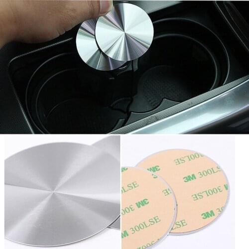 For Mercedes Benz Class CLA GLA C GLC GL E W211 W210 W204 W203 W205 W124 Chrome Cup Holder Bottle Trim Sequin Styling Accessory