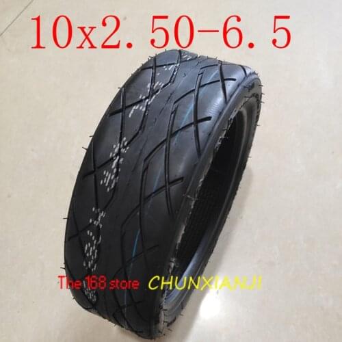 Lightning delivery 10x2.50-6.5 vacuum wheel tire 10*2.50-6.5 tubeless tyre Thickening for electric scooter balance car