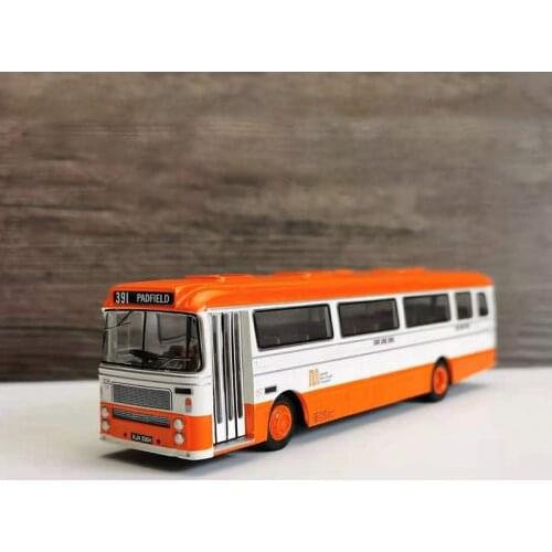 Diecast 1:76 British 391 Bus Retro Alloy Car Model Ornaments Collection Souvenir Display Vehicle Toy Gift Decoration