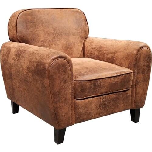 Mid Century Living Room Furniture Accent Chair Sofa Vintage Leather Armchair