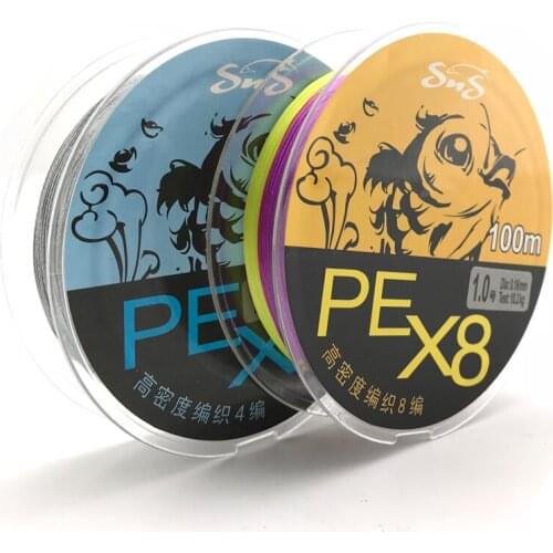 OBSESSION PE Multifilament Braided line 100m 4 Strand 8 Strand 10-110LB Braided wire Fishing Line PE Multifilament fishing wire