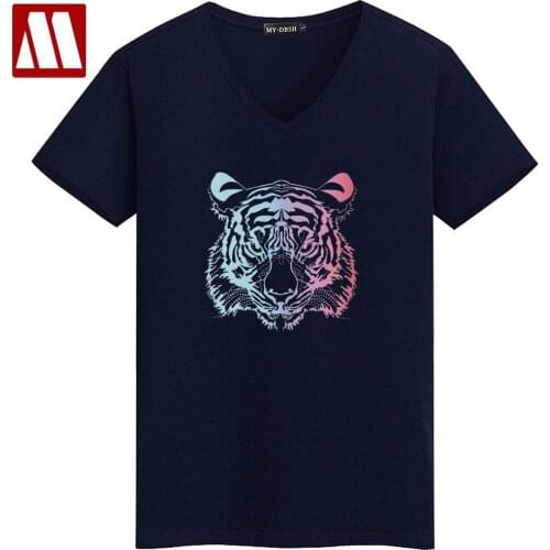 Fashion Summer Tiger T-Shirt Men Women Cotton T Shirts Breathable 3D Animal Print Homme Tee Shirts Male Short Sleeve Tops Tees