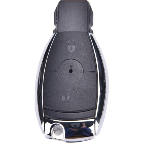 NEW Chrome 2 Button Smart Remote Key Case For MB CL SLk CLK C E S Class