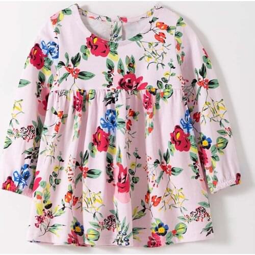 Flowers Bebe Girls Dresses Brand 100% Combed Cotton Children Clothing Infant Kids Princess Dress Summer Casual Baby Girl Clothes