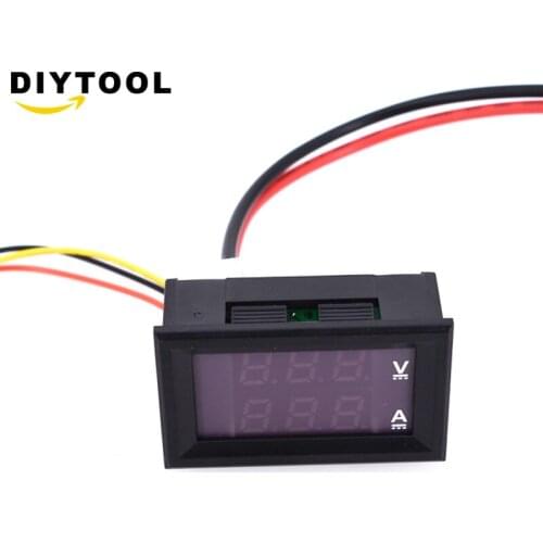 DC 0-100V 5A Voltmeter Ammeter Red LED Dual Amp Volt Voltage Current Meter Gauge Tester Panel Digital LED Display