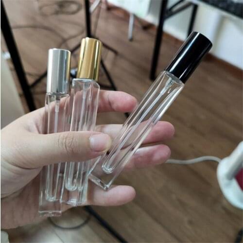 Transparent Perfume Bottles Travel Pocket Glass Spray Bottles Empty Bottles Hand Washing Gel Storage Refillable Bottle 10ml