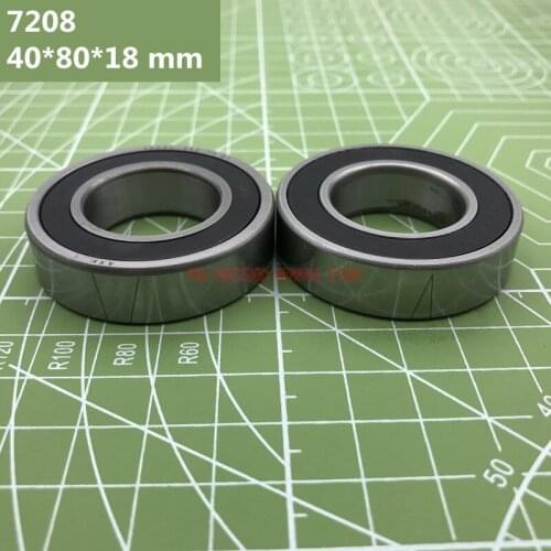 2021 Direct Selling High Quality A Pair 7208 7208c 2rz Hq1 P4 Db 40*80*18 Mm Sealed Angular Contact Bearings Speed Spindle Cnc