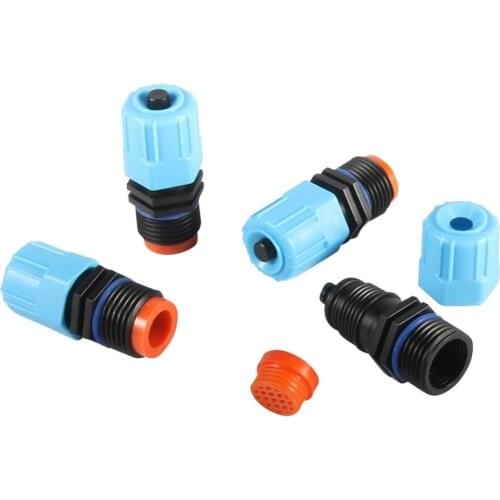 Large Spraying Range Adjustable 360° Sprinklers 1/2" Male Thread With Filter Garden Agriculture Irrigation Device Misting Nozzle