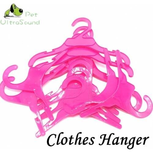 ULTRASOUND PET Red Dog Clothes Hanger Pet Clothes Hanger 10 Pcs/lot Wholesale High Quality Dog Acessories Size 18cm and 25cm