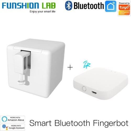Tuya Smart Bluetooth Switch Fingerbot Button Pusher Smart Life App Voice Control via Alexa, Google Assistant