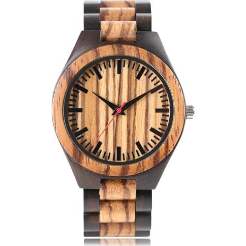 High Quality Natural Bamboo Wood Watch Creative Bangle Bracelet Mens Watch Business Sport Quartz Watch Casual Wristwatch Gift