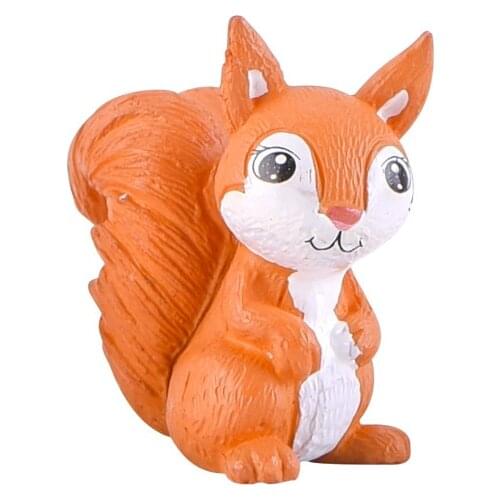 1 Pcs Squirrel Animal Bonsai Fleshy Ornaments Moss Micro Landscape Decorative Fairy Garden Miniature Ornament Gift Decoration