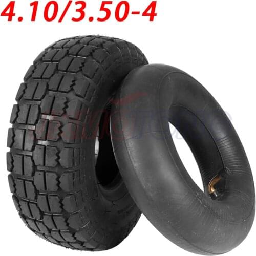 4.10/3.50-4 Inner Outer Tyre 410/350-4 Pneumatic Wheel Tire for Electric Scooter Trolley Accessories