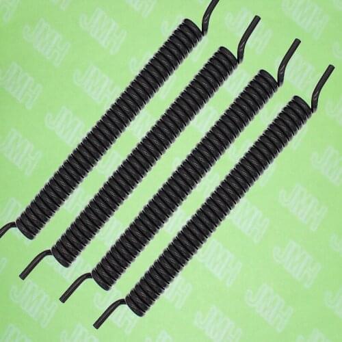 4PCS black 4.0*7.5*3000 NIBP cuff Air Hose helical tube of TPU without connector