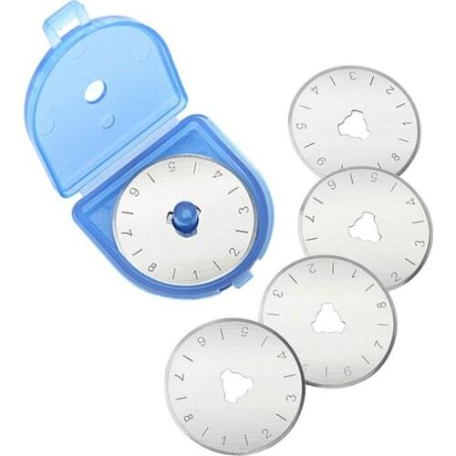 5PCS 28mm 45mm Rotary Cutter Blades Sharp Leather Blade Replacement Blade Fits For OLFA Fiskars Truecut Cutter Patchwork Blades