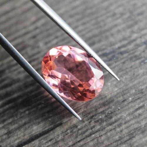 Brazil Morganite Pink created gemstone beads for jewelry DIY design faceted bright cutting oval shape gemstones stones