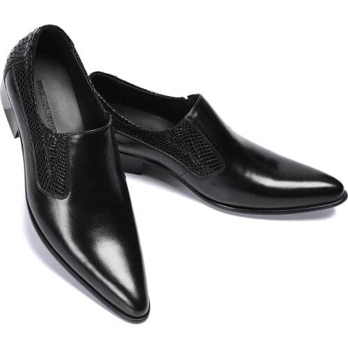 Brand Designer Mens Genuine Leather Oxford Shoes for Men Luxury Dress Shoes Slip On Wedding Shoes Leather Brogues Plus Size 47