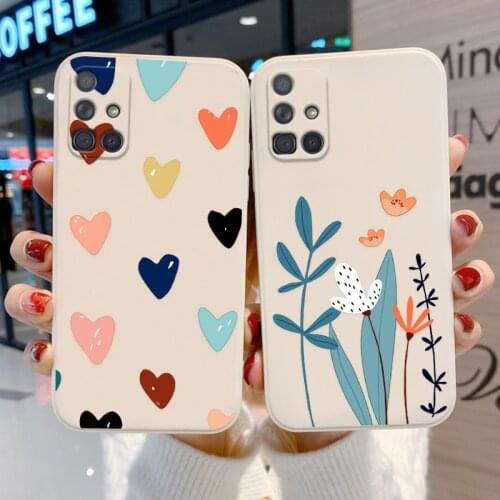 Case For Samsung Galaxy A71 A51 A32 A52 A50 A12 A30S A50S M12 A31 5G 4G Cover Samsung A32 A 32 Etui Camera Lens Protective Coque