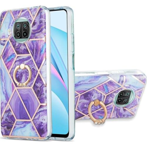 Casteel TPU Case For Xiaomi Mi 10 10T Lite 10X 4G Redmi Note 9 Pro Max 9s Shockproof Cover Cases with Ring Holder