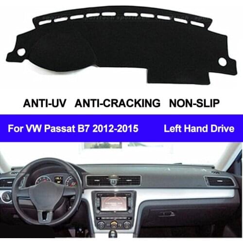 TAIJS Car Dashboard Cover For Volkswagen VW Passat B7 2012 2013 2014 2015 Dash Mat Dash Pad Carpet Sun Shade Anti-UV Anti-slip