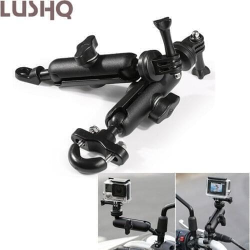 For Go Pro Hero 8/7/6/5/4/3+ Motorcycle Riding Camera Holder Metal Fixed Bracket Stand For bajaj accessories pulsar 200 ns