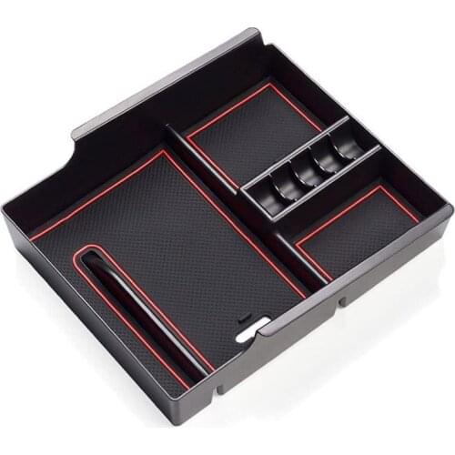 For Toyota Alphard 30 AH30 Vellfire 2015~2020 Car Central Armrest Storage Box Center Console Flocking Organizer Accessories 2018