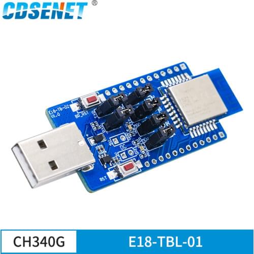 E18-TBL-01 USB to TTL UART CH340G Test Board ZigBee Module 2.4GHz CC2530 E18-MS1-PCB