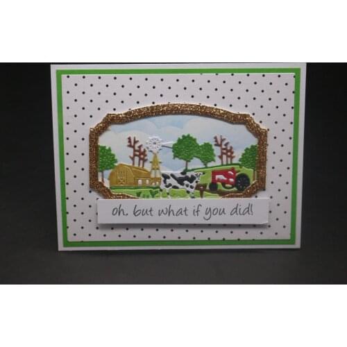 Hemere Farm Scenery Metal Cutting Dies Scrapbooking Photo Album Embossing Paper Decorative Crafts Die Cut 2019 new