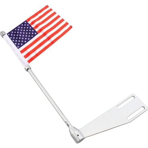 Motorcycle Mount Flag Pole Luggage Rack Rear Side Mount For Indian Chief Roadmaster