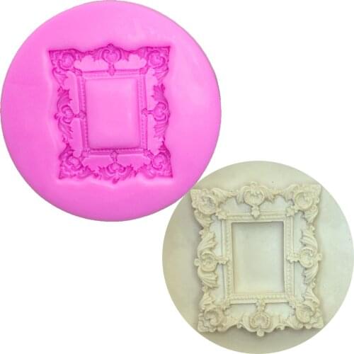 M0705 Frame silicone mold fondant mold wedding cake decorating tools chocolate gumpaste mold