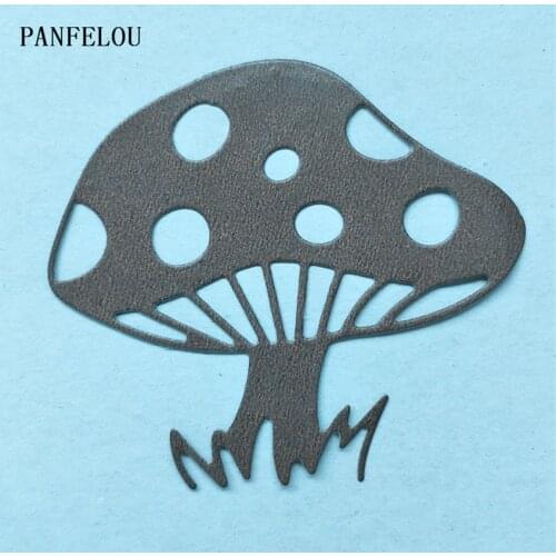 PANFELOU Metal craft The mushroom tree die cutting dies for Scrapbooking/DIY Easter wedding Halloween cards Hand account