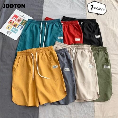 JDDTON Mens New Colorful Summer Thin Plus Size Loose Surf Sea Shorts Breathable Beach Sweatshorts Casual Joggers 5XL Pants JE422