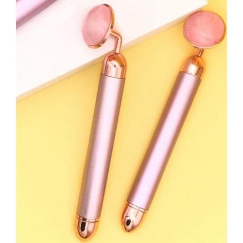 Jade beauty stick natural powder crystal beauty electric eye and face massager gift