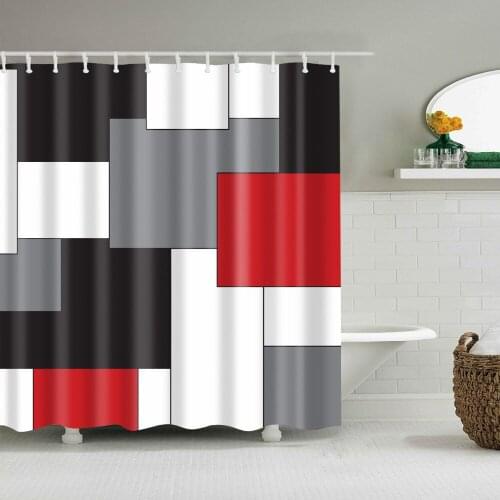 2018New lattice shower curtain Dedicated private bathroom shower curtain Waterproof and environmental protection with hook B1211