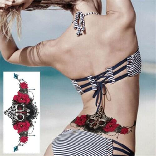 New Arrival Sexy Under Breast Tattoo Temporary Ornamental Tattoo, High Quality Nox-toxic Waterproof Tattoo