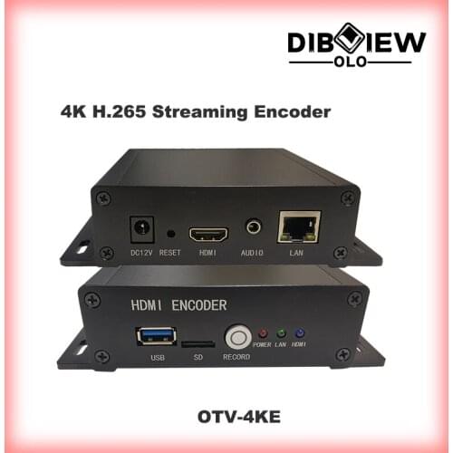 OTV-4KE UHD H265 HDMI Video IPTV Live Streaming Encoder Support Up to 4K 3840x2160P 30fps Resolution For Facebook Youtube Wowza
