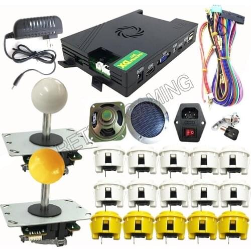Pandora Box DX 3000 in 1 Arcade Console Diy Kit 34 3D Games Joystick Push Button Speaker Power Supply Cables for Home Cabinet
