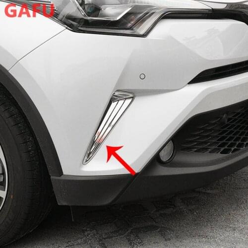 Front Fog Lights Frame Trim Cover For Toyota C-HR CHR 2017 2018 2019 2020 2021 Accessories ABS Chrome Exterior Protection