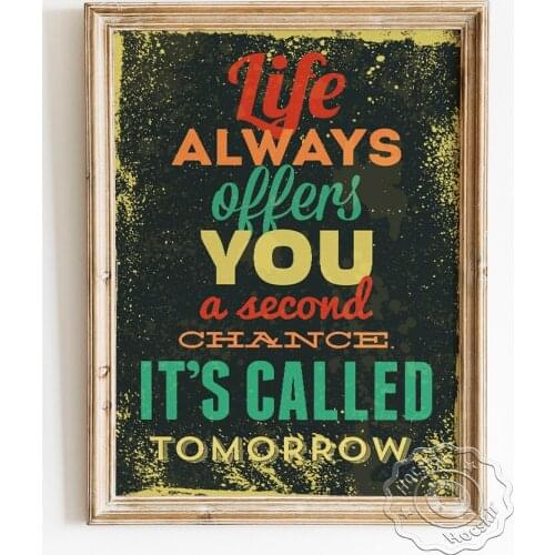 Positive Energy Quotes Poster, Encouraging Christmas Colors Wall Picture, Counseling Room Inspiring Sentence Decorative Painting