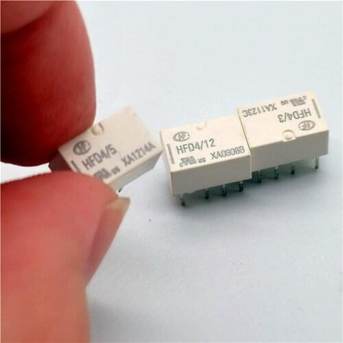 2pcs DIY Signal communication relay hfd4 / 5V, 12V, 24V s SR 2A 8-pin two groups of conversion patch direct insertion