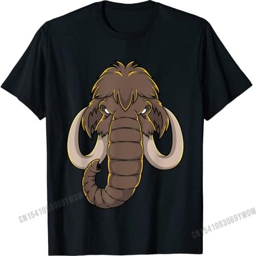 Woolly Mammoth Shirt Extinct Prehistoric Animal Lover T-Shirt Camisas Men Top T-Shirts Oversized Tops Tees Cotton Mens Normal